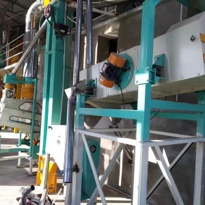 8臺磨平篩清粉機打包稱設備